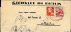 1946-piego Affr. 20c.Imperiale Senza Fasci Emissione Di Roma+80c.Democratica - Marcophilie
