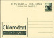 1950-cat.Pertile Euro 1000, Cartolina Postale Nuova Pubblicitaria "Chlorodont" L - Stamped Stationery