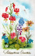FLOWERS Vintage Postcard CPA #PKE513.GB - Flowers