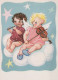 ANGEL Happy New Year Christmas Vintage Postcard CPSM #PAS716.GB - Anges