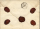 1877-raccomandata Affr. 30c.bruno+40c.rosa Carminio Vittorio Emanuele II Tiratur - Poststempel