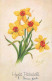 FLORES Vintage Tarjeta Postal CPA #PKE259.ES - Flores