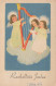 ÁNGEL Navidad NIÑOS Vintage Tarjeta Postal CPSMPF #PKD434.ES - Engel