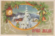Feliz Año Navidad CAMPANA Vintage Tarjeta Postal CPSMPF #PKD497.ES - Neujahr