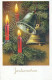 Feliz Año Navidad VELA Vintage Tarjeta Postal CPSMPF #PKD065.ES - Neujahr