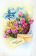 FLEURS Vintage Carte Postale CPSMPF #PKG059.FR - Flores