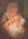 Vierge Marie Madone Bébé JÉSUS Noël Religion Vintage Carte Postale CPSM #PBP946.FR - Virgen Mary & Madonnas