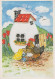 PÂQUES POULET ŒUF Vintage Carte Postale CPSM #PBO813.FR - Pâques