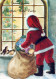 PÈRE NOËL NOËL Fêtes Voeux Vintage Carte Postale CPSM #PAK177.FR - Santa Claus