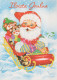 PÈRE NOËL NOËL Fêtes Voeux Vintage Carte Postale CPSM #PAK726.FR - Santa Claus
