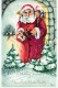 PÈRE NOËL NOËL Fêtes Voeux Vintage Carte Postale CPSMPF #PAJ480.FR - Santa Claus