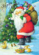 PÈRE NOËL NOËL Fêtes Voeux Vintage Carte Postale CPSM #PAJ548.FR - Santa Claus