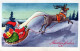 WEIHNACHTSMANN SANTA CLAUS Neujahr Weihnachten Vintage Ansichtskarte Postkarte CPSMPF #PKG363.DE - Santa Claus