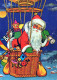 WEIHNACHTSMANN SANTA CLAUS Neujahr Weihnachten Vintage Ansichtskarte Postkarte CPSM #PBL198.DE - Santa Claus