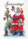 WEIHNACHTSMANN SANTA CLAUS Neujahr Weihnachten Vintage Ansichtskarte Postkarte CPSM #PBL518.DE - Santa Claus