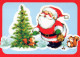 WEIHNACHTSMANN SANTA CLAUS Neujahr Weihnachten Vintage Ansichtskarte Postkarte CPSM #PBB072.DE - Santa Claus