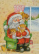 WEIHNACHTSMANN SANTA CLAUS WEIHNACHTSFERIEN Vintage Postkarte CPSM #PAK178.DE - Santa Claus