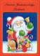 WEIHNACHTSMANN SANTA CLAUS WEIHNACHTSFERIEN Vintage Postkarte CPSM #PAK727.DE - Kerstman