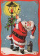 WEIHNACHTSMANN SANTA CLAUS WEIHNACHTSFERIEN Vintage Postkarte CPSM #PAJ687.DE - Kerstman