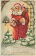 WEIHNACHTSMANN SANTA CLAUS WEIHNACHTSFERIEN Vintage Postkarte CPSMPF #PAJ481.DE - Kerstman