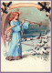 ENGEL WEIHNACHTSFERIEN Feiern & Feste Vintage Ansichtskarte Postkarte CPSM #PAH411.DE - Engelen