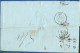 Italia Sardinia 1839, 23 Ott, Full Letter From Nizza - 2-line Mark - By French Sard. Antibes & Aix To Lyon, French Nice - 1. ...-1850 Prephilately