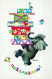 SCIMMIA Animale Vintage Cartolina CPA #PKE764.IT - Scimmie