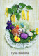 PASQUA CONIGLIO Vintage Cartolina CPSM #PBO502.IT - Easter