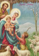 Vergine Maria Madonna Gesù Bambino Natale Religione Vintage Cartolina CPSM #PBB992.IT - Virgen Mary & Madonnas