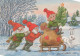 Buon Anno Natale GNOME Vintage Cartolina CPSM #PAW889.IT - Año Nuevo