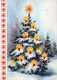 Buon Anno Natale CANDELA Vintage Cartolina CPSM #PAV161.IT - Año Nuevo