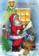 BABBO NATALE Buon Anno Natale Vintage Cartolina CPSM #PAU360.IT - Santa Claus