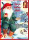 BABBO NATALE Natale Vintage Cartolina CPSM #PAK596.IT - Kerstman