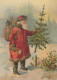 BABBO NATALE Natale Vintage Cartolina CPSM #PAK863.IT - Kerstman