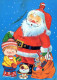 BABBO NATALE BAMBINO Natale Vintage Cartolina CPSM #PAK249.IT - Kerstman