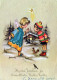 ANGELO Buon Anno Natale Vintage Cartolina CPSM #PAH656.IT - Engelen