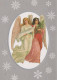 ANGELO Buon Anno Natale Vintage Cartolina CPSM #PAH412.IT - Engelen