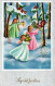 ANGELO Buon Anno Natale Vintage Cartolina CPSMPF #PAG839.IT - Angels
