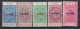 1921-Cook Isole Rarotonga (MLH=*) Fiscali Serie 5 Valori (il Valore Da 2,6sh. Pr - Cookinseln