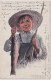 1915-ragazzo Con Trota,annullo Di Posta Militare - Szenen & Landschaften