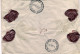 1924-assicurata Per L.200 Affr. 25c.+50c.Michetti+L.1 Floreale,al Verso Bollo D' - Marcophilie