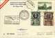 Vaticano-1958 Cat.Pellegrini N.866 Euro 85, I^volo AUA Roma-Vienna Tre Valori Su - Airmail