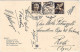1942-cartolina Roma Fontana Di Trevi Diretta A Rodi In Egeo Affr. Posta Aerea 50 - Poststempel
