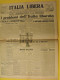 Hebdo Bilingue Italie Libre Italia Libera. Italiens Dans La Clandestinité. N° 18 Du 5 Mai 1945. Mussolini Exécuté. - Guerre 1939-45