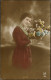 FEMME 1910 "Jeune Fille En Fleurs" - Fotografie