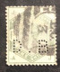 GB83 Victoria 1 S Vert YT 85 PERFORÉ « DB » Couronne Oblitéré - Used Stamps