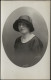 FEMME 1910 "Portrait Fenêtre Encadrée" Cachet - Fotografie