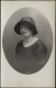 FEMME 1910 "Portrait Fenêtre Encadrée" Cachet - Photographie