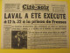 Cité-Soir  N° 104 Du 16 Octobre 1945. Laval A été Exécuté. Tanguy-Prigent Baden-Baden Boxe Villemain - Guerre 1939-45