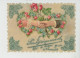 ANCENIS - MILITARIA - Jolie Carte CELLULOID Mains Jointes & Fleurs écrite Par Militaire Du 64ème De Ligne 9ème Compagnie - Ancenis